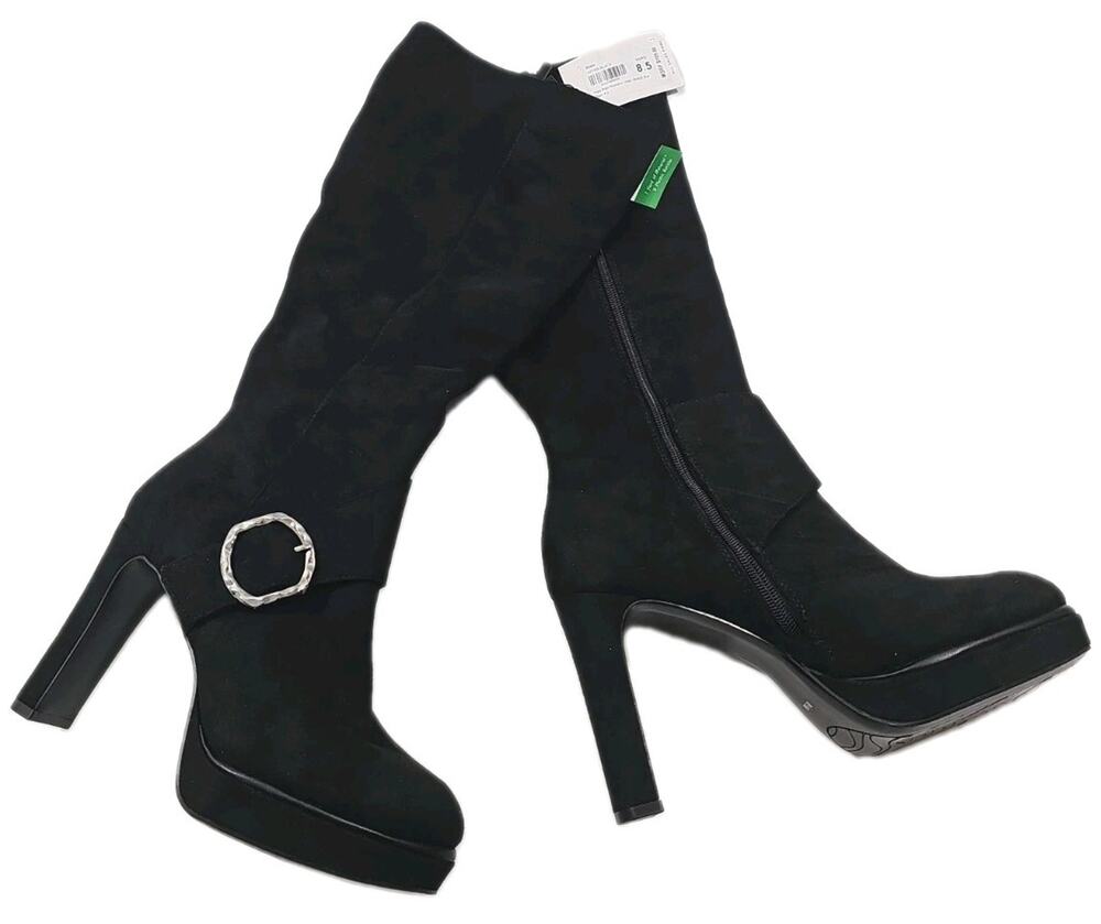 Impo~Woman Size 8.5~ Black Orian Stretch Boo Boots NWOB